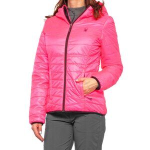 NEW Spyder Tryton Hooded Insulator Jacket! S or M  Pink  Lighter Weight Puffer